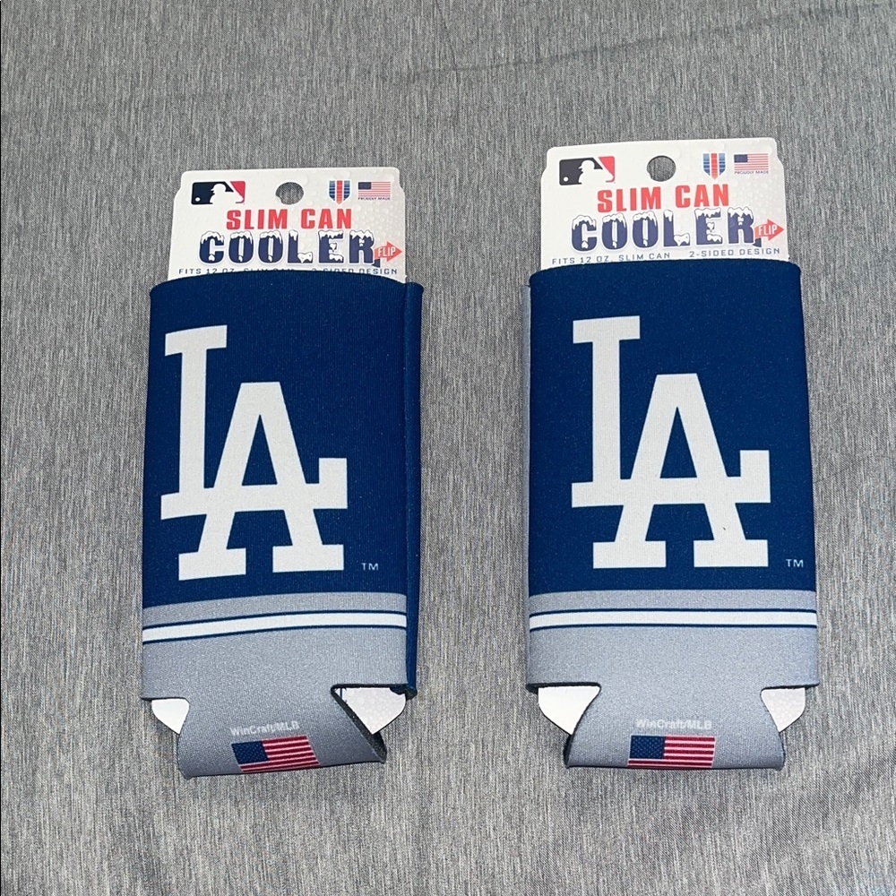 Dodgers Blue LA Slim Can Cooler a set (2)